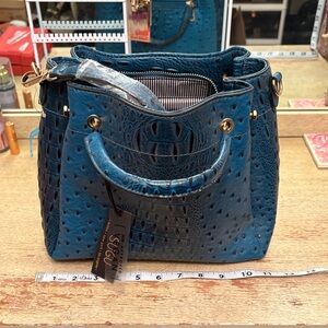Elegant Blue Satchel Bag